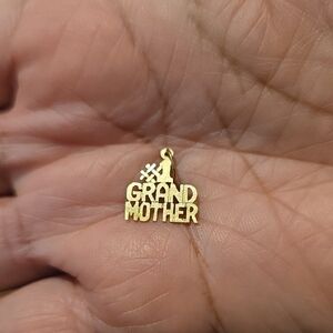 14K Gold Grandmother Pendant